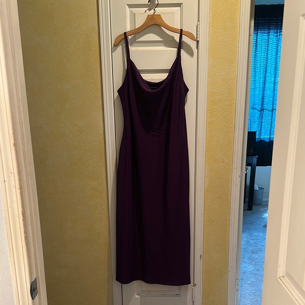 Elegant Purple Maxi Dress